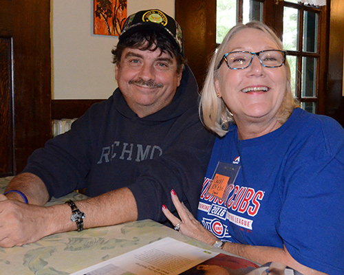 Army Veteran Steve Biever with VA nurse and diabetic educator Carol Cole 