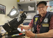 92-year-old volunteer Orville Swett 