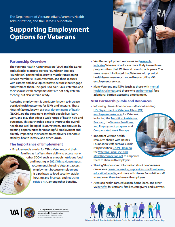 Supporting Employment  Options for Veterans