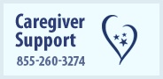 Caregiver Support Banner with phone number 8552603274