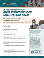 COVID-19 Homelessness Resources Fact Sheet