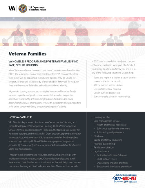 Veteran Families Fact Sheet