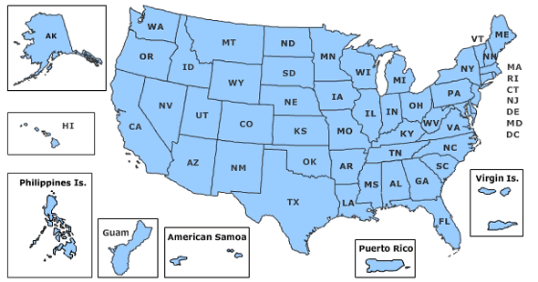 Map for PTSD program