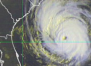 Satellite photo of hurricane Earl