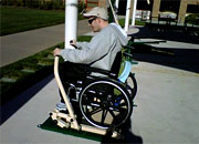 man in a wheelchair