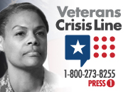 Veterans Crisis Line: 1-800-273-8255 press 1