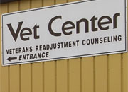 Sign for a Vet Center/readjustment counseling entrance