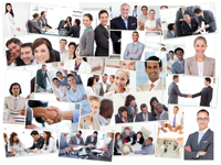 Collage of Business People