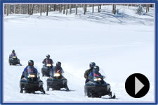 Snowmobiling and Downhill Skiing - The Winter Sports Clinic is all about skiing, but it's also a chance for veterans with disabilities to get out of their chairs and experience activities they never thought possible. One of those activities is snowmobiling.