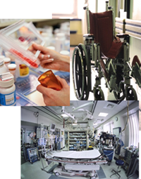 Medical, Surgical, and Pharmaceutical equipment/supplies collage
