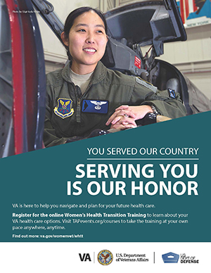 Women's Health Transition Training Air Force Poster Option 1