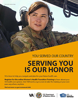 Women's Health Transition Training Army Poster Option 1