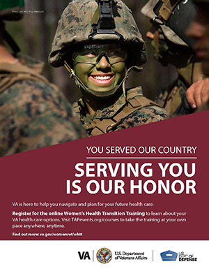 Women's Health Transition Training Marines Poster Option 1