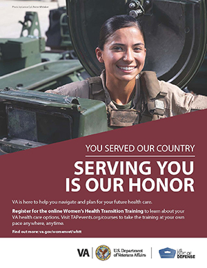 Women's Health Transition Training Marines Poster Option 2