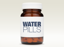 bottle of water pills