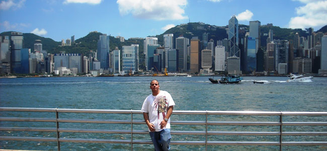 Hong Kong, China. One of the things the Navy always told us before we hit port was that you were a representation of America. Never forget that. No frayed jeans, your shave is clean...I’m a proud person...So I will always try to be a good representation [of America].