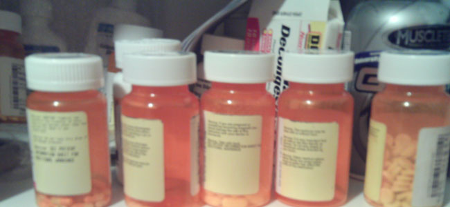 That’s a medication I take when my back acts up; pain medicine. Some of those pills I can take during the day, some of them I’m taking at night. I really can’t take anything too strong because I have school. It’s been a balancing act of when I can take them. You have to be either drugged up or in pain.