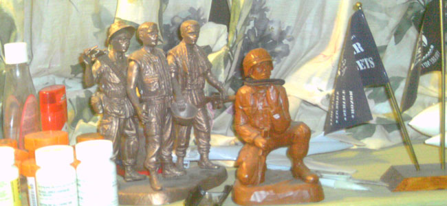 The soldiers remind me of the unity that’s not only with individual guys, but as a whole [the military] is like a family.
