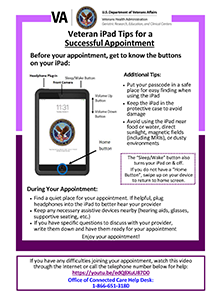 Veteran iPad Tips for a Successful Appointment