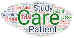 The publication titles indicate primarily work in the care of older patients.