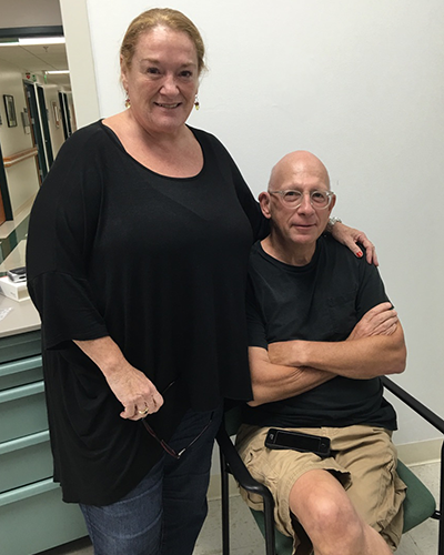 Jeffrey Weinstock and his wife, Elizabeth, both grateful for the                                             support they received at the Key West VA Outpatient Clinic