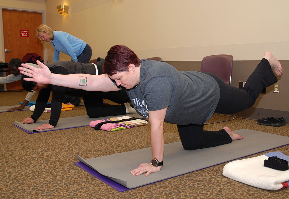 Lead Yoga Therapist Nancy Schalk.