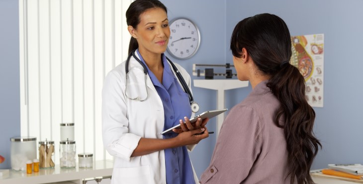 A doctor discussing treatment options with a patient