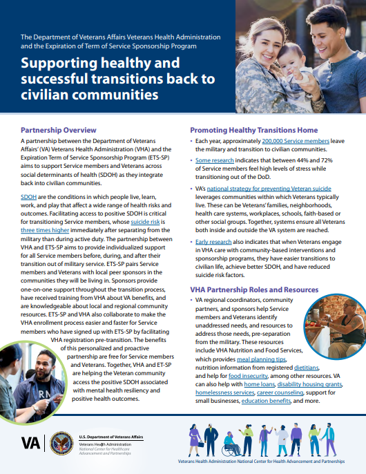 Supporting healthy and successful transitions back to civilian communities