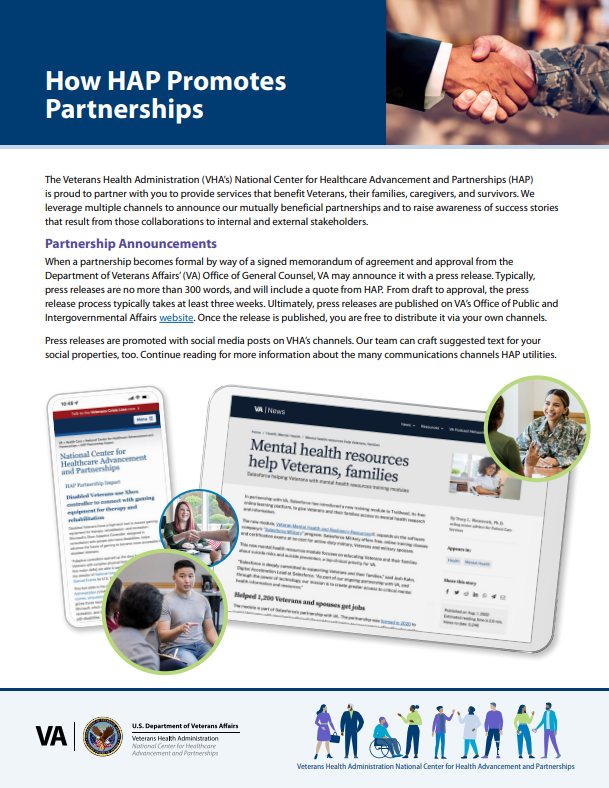 How HAP Promotes Partnerships front page