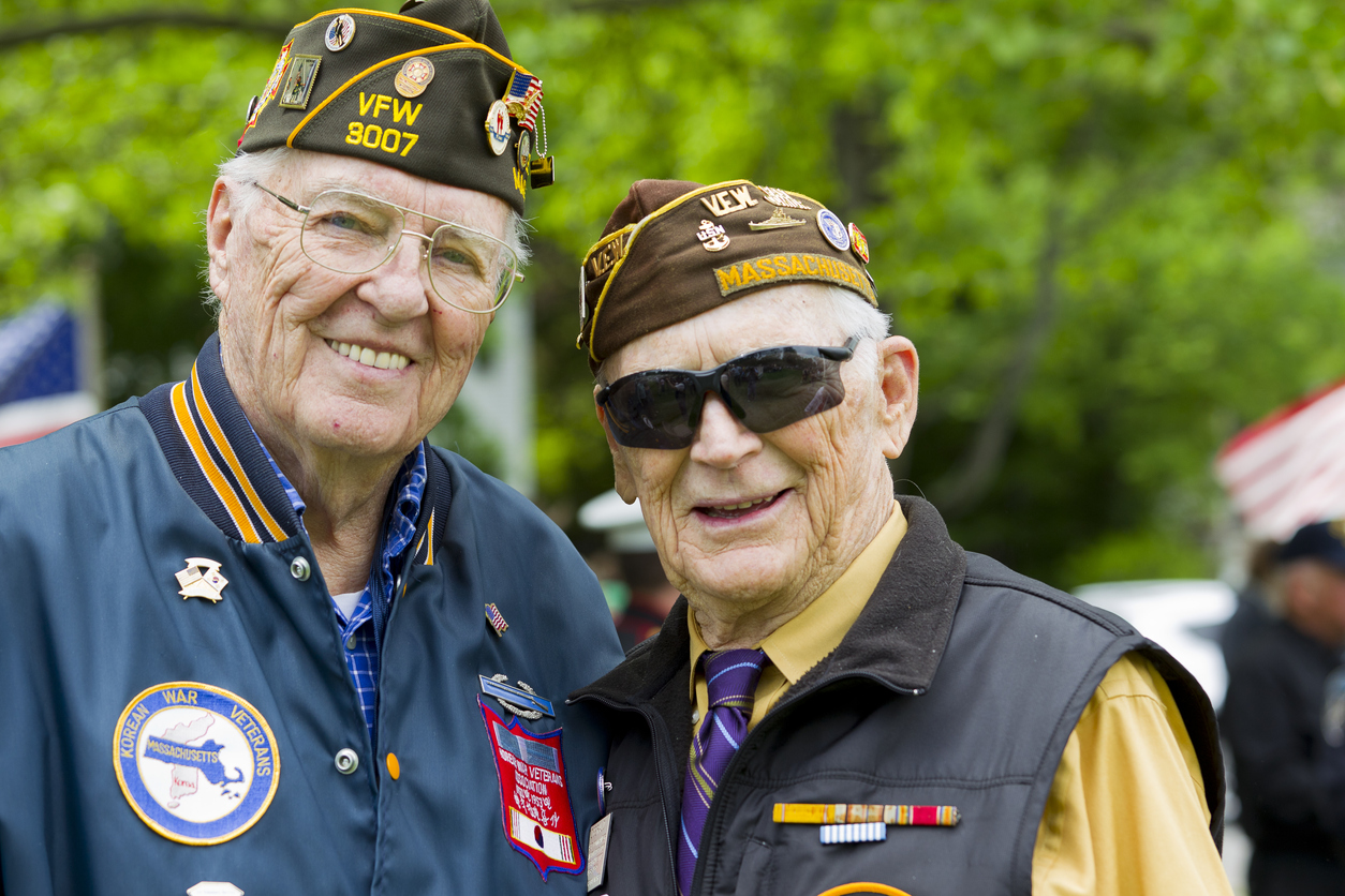 Two older veterans together