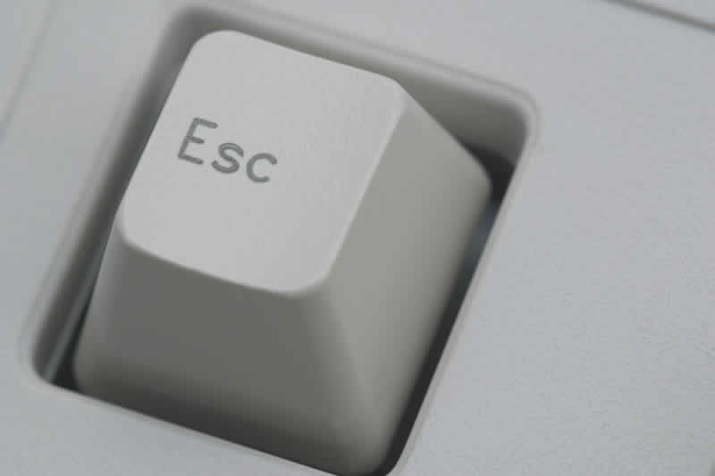 Escape button on computer