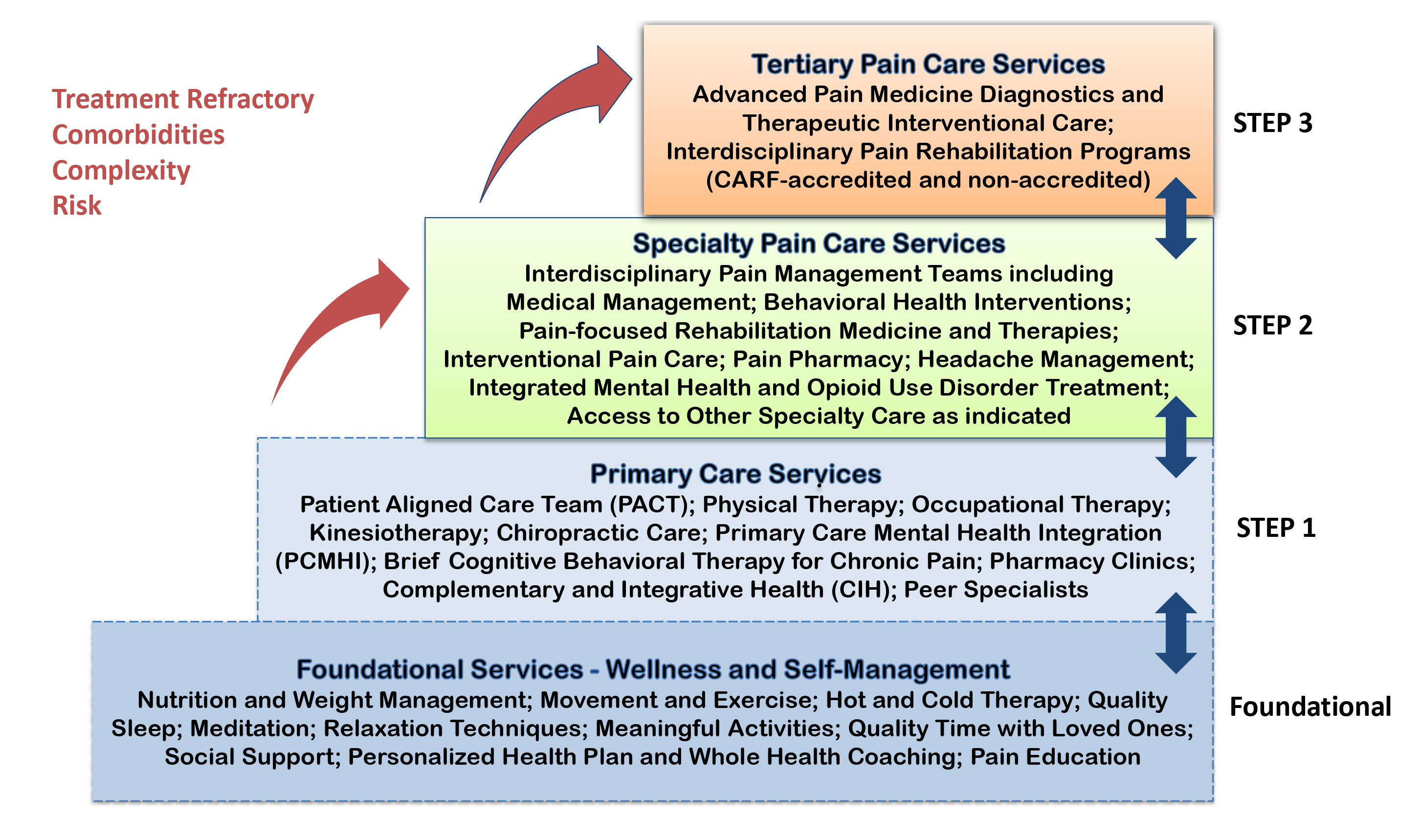 stepped care model of pain