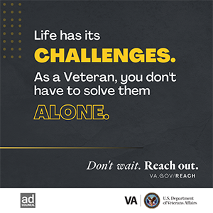 Life has its Challenges. As a Veteran, you don't have to solve them Alone.