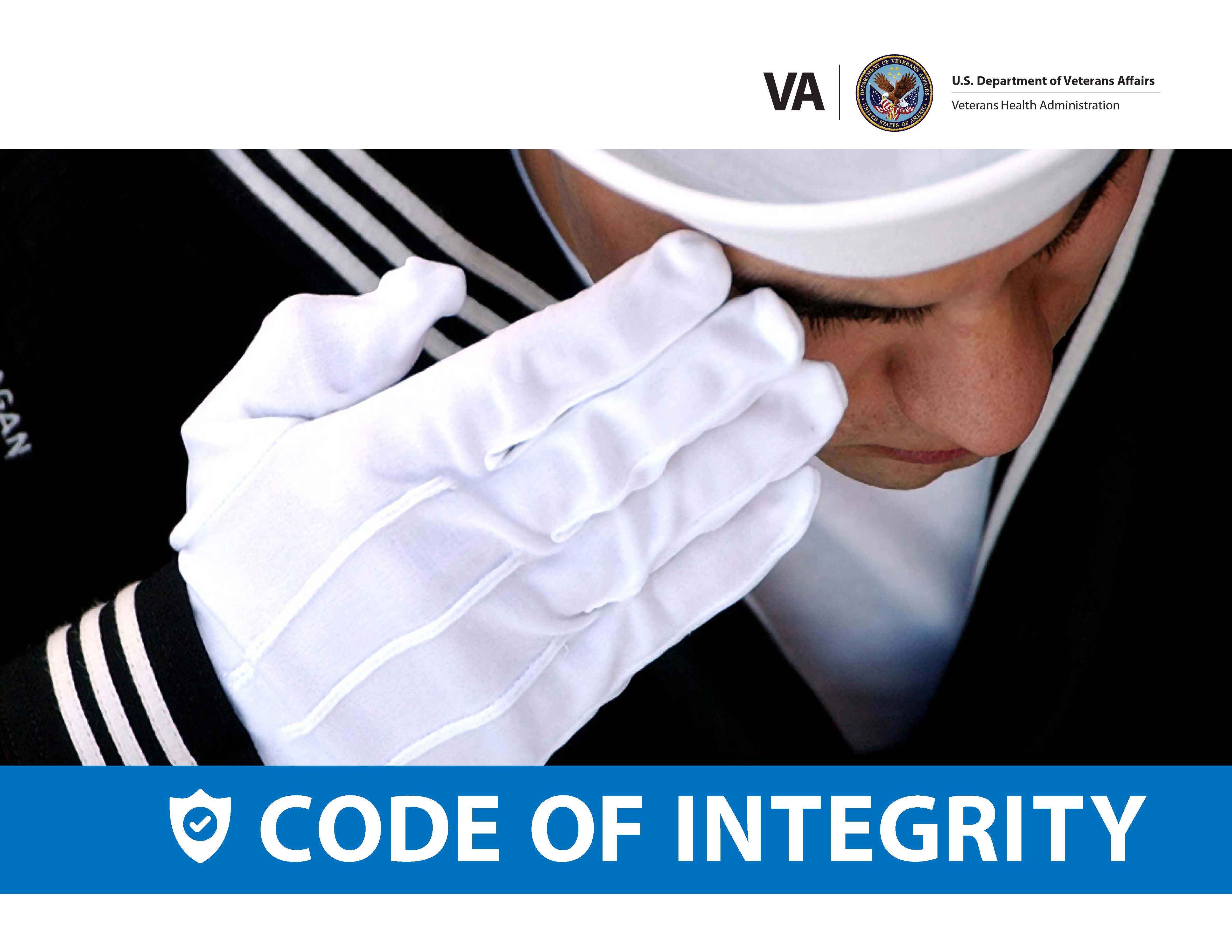 Document cover with the VA Seal and an armed services member saluting.
