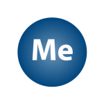 Circle graphic with "Me" typed in center.