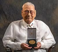 Celestino Almeda is a Filipino Veteran of WWII