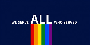 LGBTQ Flag - We serve all who served