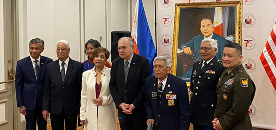 Portrait of Carlos P. Romulo dedication hosted by VFW 5471 and Filipino Veterans Recognitions and Education (FilVets) Program