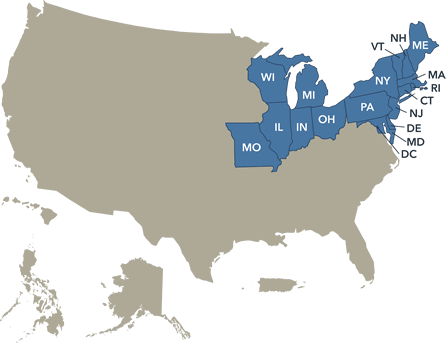 Northeast District Map