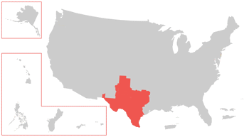 VISN 17: VA Heart of Texas Health Care Network Map
