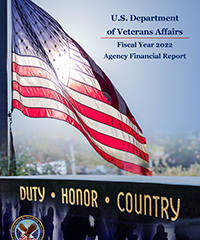 Cover Graphic of the 2022 VA Annual Financial Report