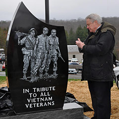 Dr. John David Berryman at the Vietnam Veterans Memorial