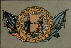 View of the seal for The National Home for Disabled Volunteer Soldiers dated March 3, 1865
