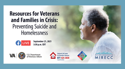 link to Resources for Veterans and Families in Crisis: Preventing Suicide and Homelessness