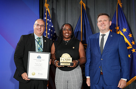 Pictured (left to right): Ken Arnold, Vice Chairman of the Board of Veterans’ Appeals, Lashuna Cooper, Board of Veterans’ Appeals Program Specialist, and John Boerstler, Chief Veterans Experience Officer.
