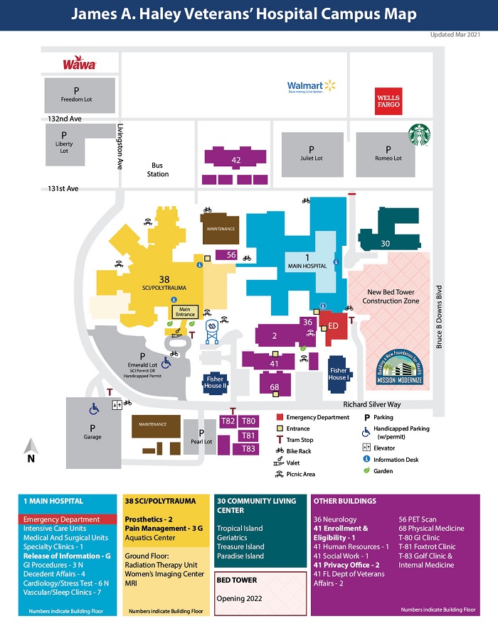 Tampa VA Campus Map