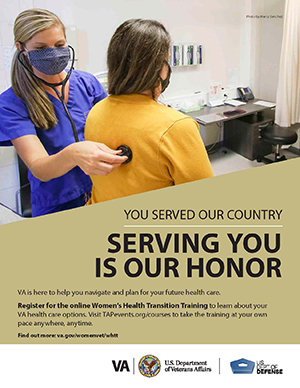 Women's Health Transition Training Veteran Poster Option 1