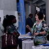 Forum participants browsing the Information Marketplace.