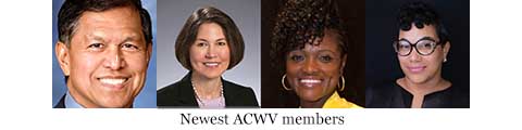 Newest members of the ACWV - Nestor Aliga, Sharon Dunbar, Centra Mazyck, Dr. Jacqueleen Bido