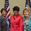 Pictured are Ms. Julia Adams, Dr. Betty Moseley Brown, and Ms. Margaret (Peggy) Mikelonis